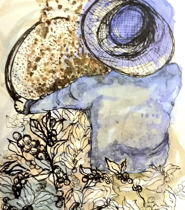 Ilustração do curso Aquarela com Nanquim